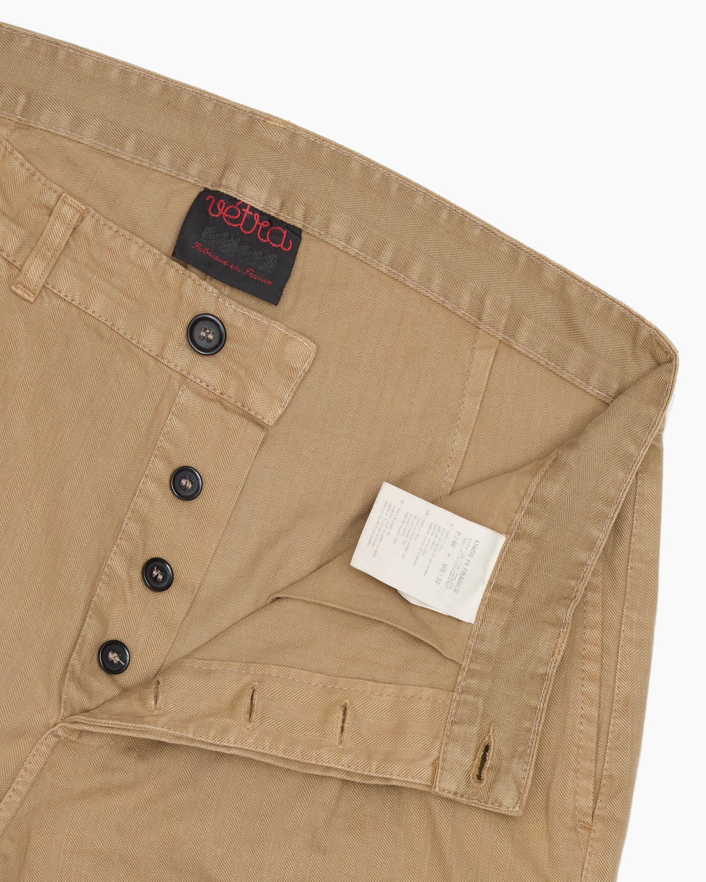 Desert Herringbone Cotton Drill Trousers