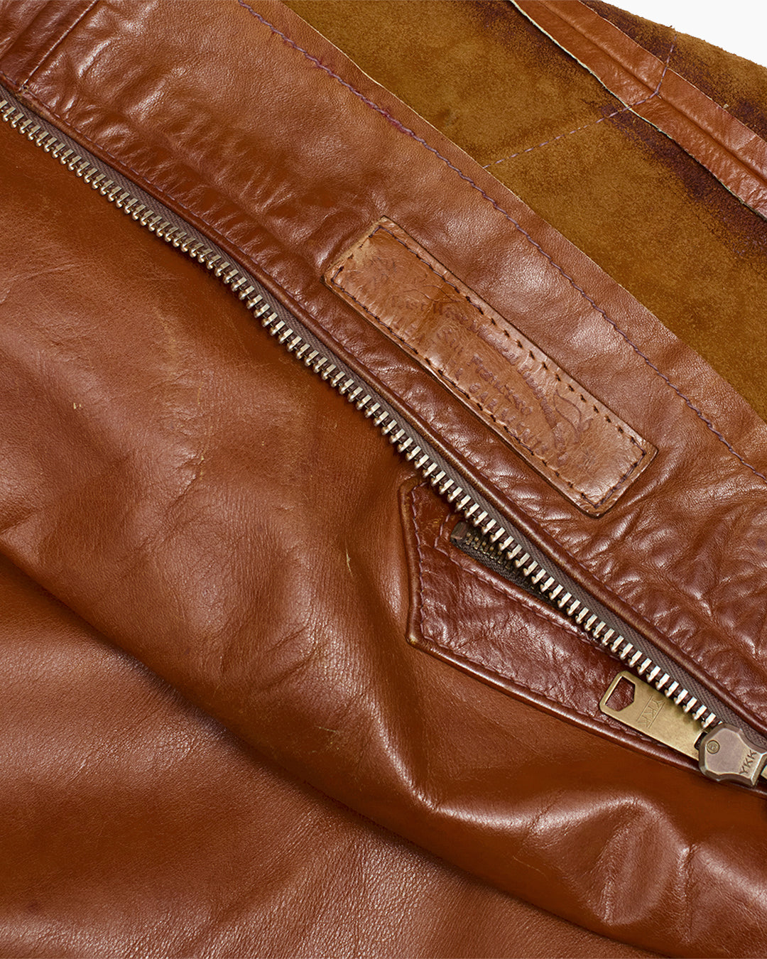 Vintage 1970s East West Musical Instruments Company Leather Jacket