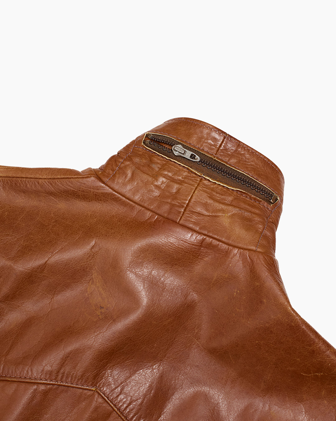 Vintage 1970s East West Musical Instruments Company Leather Jacket