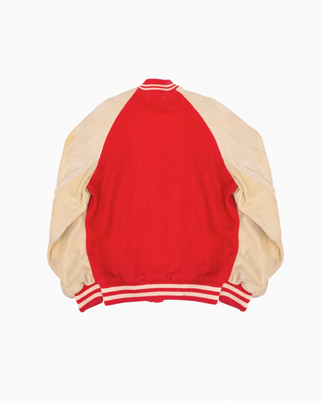 Vintage 1950s Red and Cream Varsity Jacket