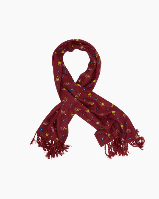 Vintage Burgundy Marching Band Scarf