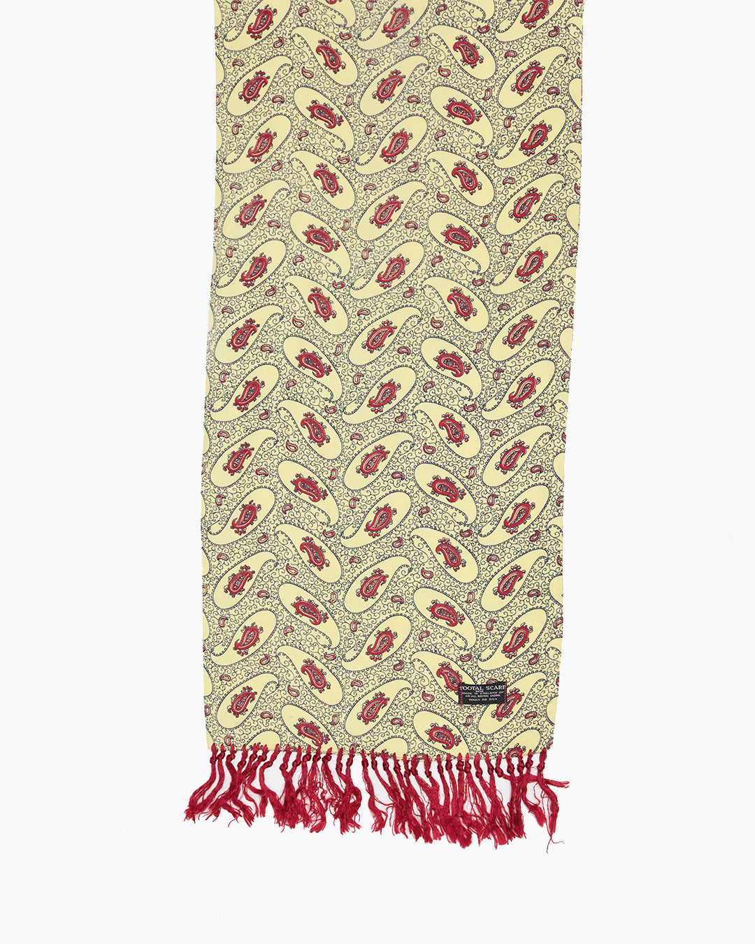 Vintage Lemon Paisley Scarf