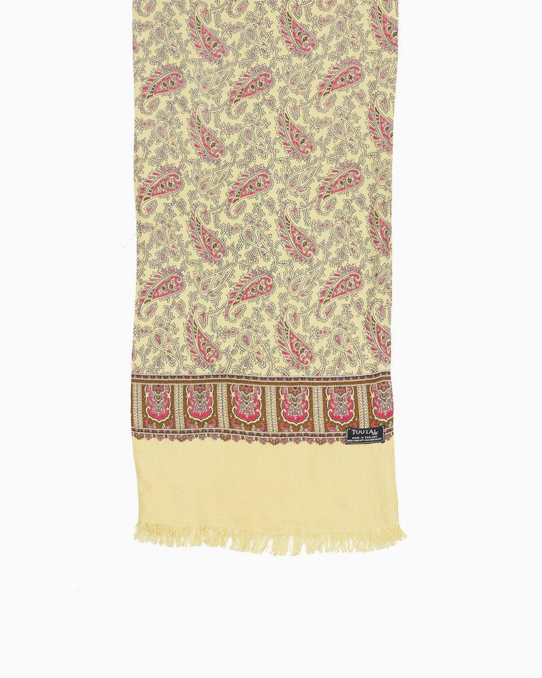 Vintage Royal Gold Paisley Scarf
