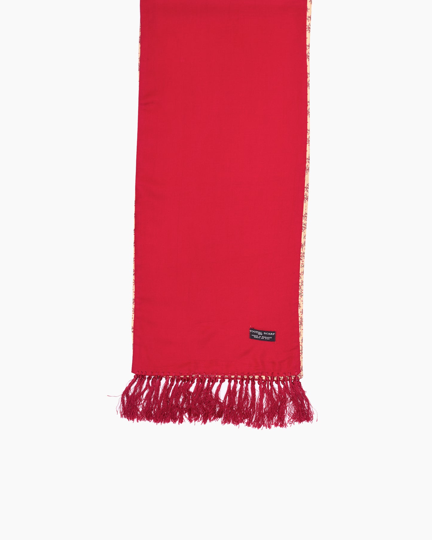 Vintage Yellow Mini Paisley One Sided Scarf