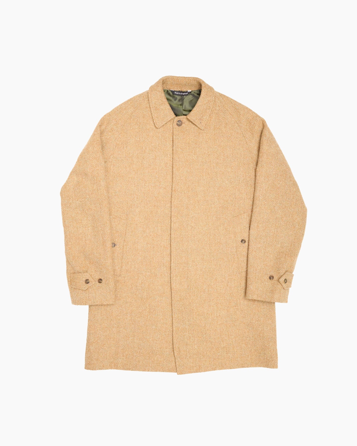 Archive Beige Herringbone Overcoat