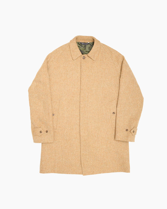 Archive Beige Herringbone Overcoat