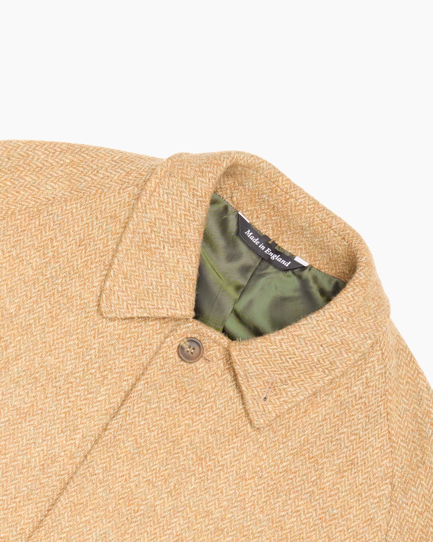 Archive Beige Herringbone Overcoat