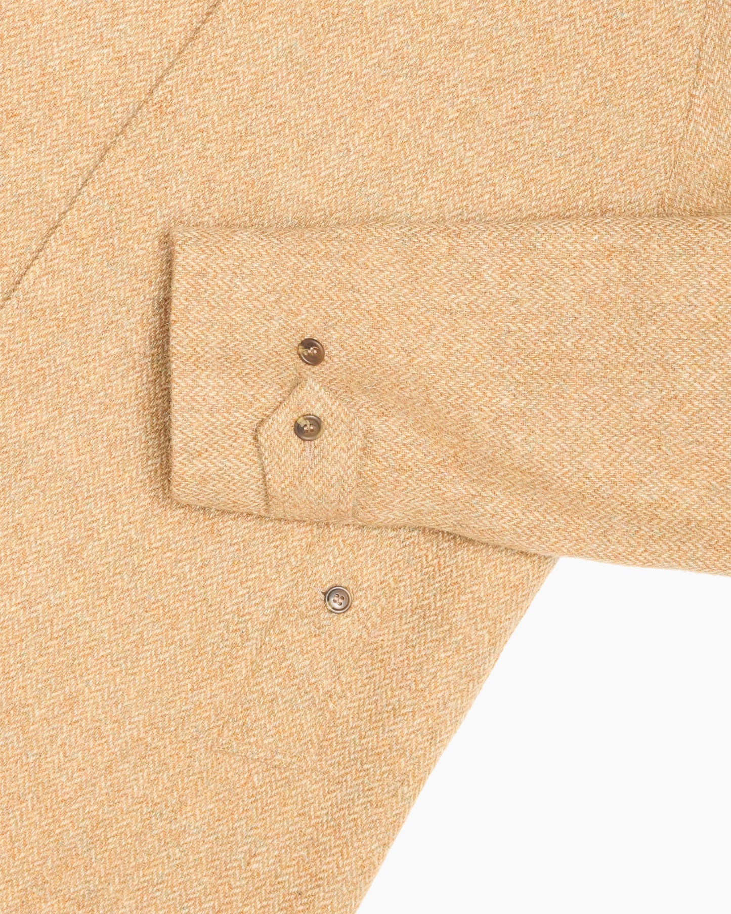 Archive Beige Herringbone Overcoat