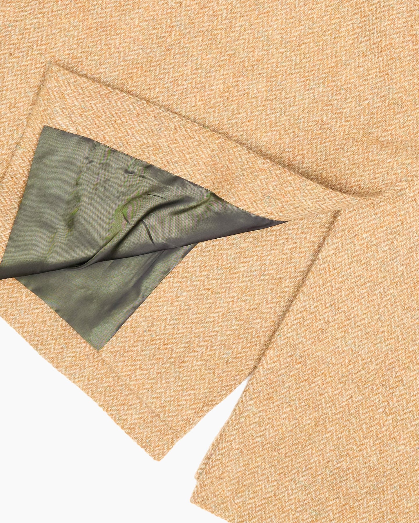 Archive Beige Herringbone Overcoat