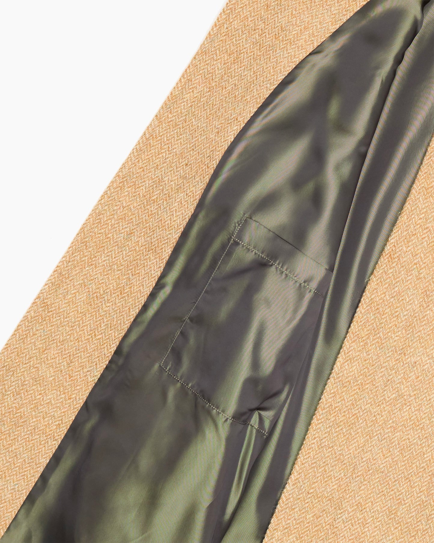 Archive Beige Herringbone Overcoat