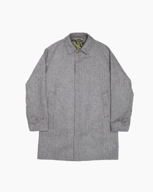 Archive Grey Herringbone Overcoat