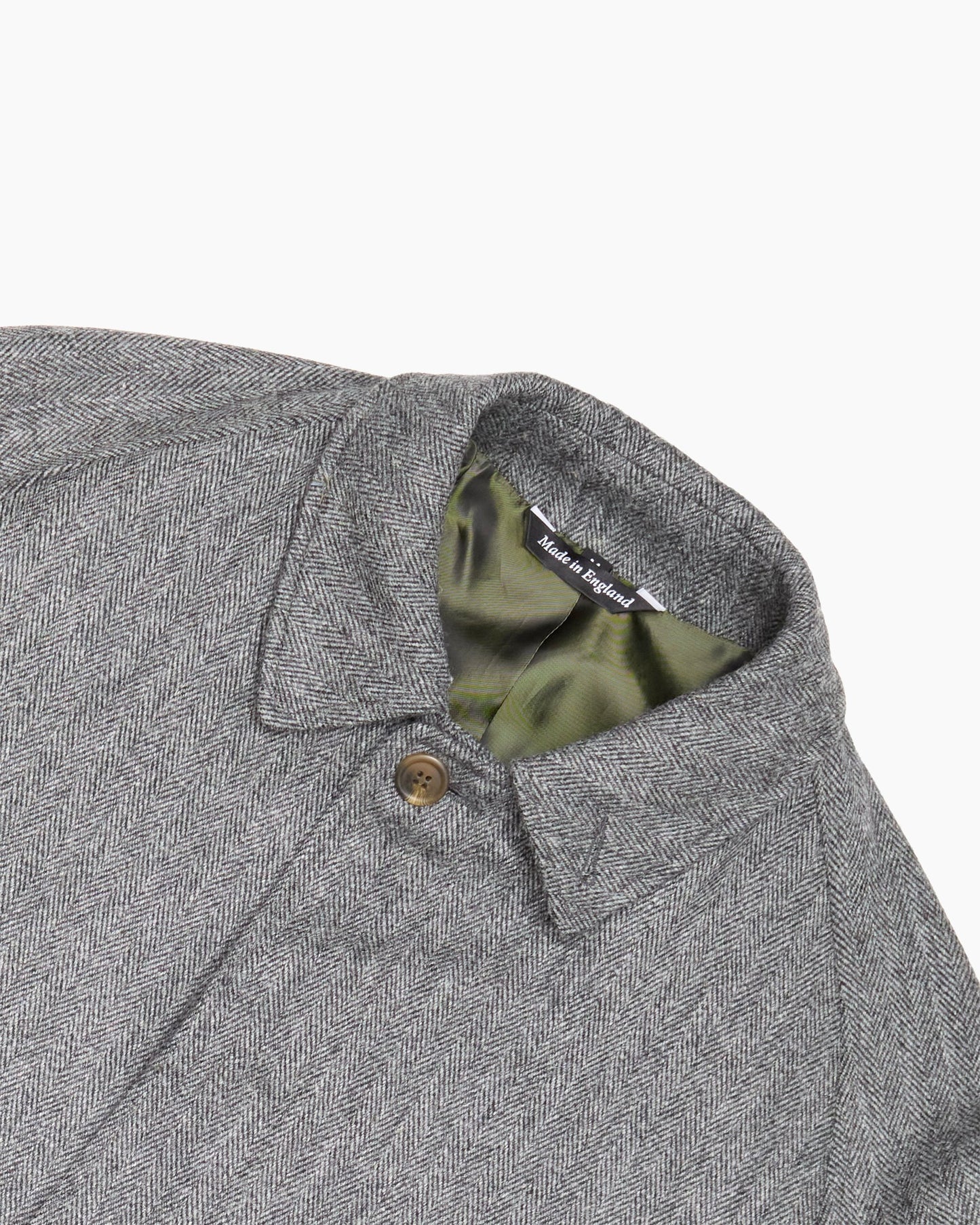 Archive Grey Herringbone Overcoat