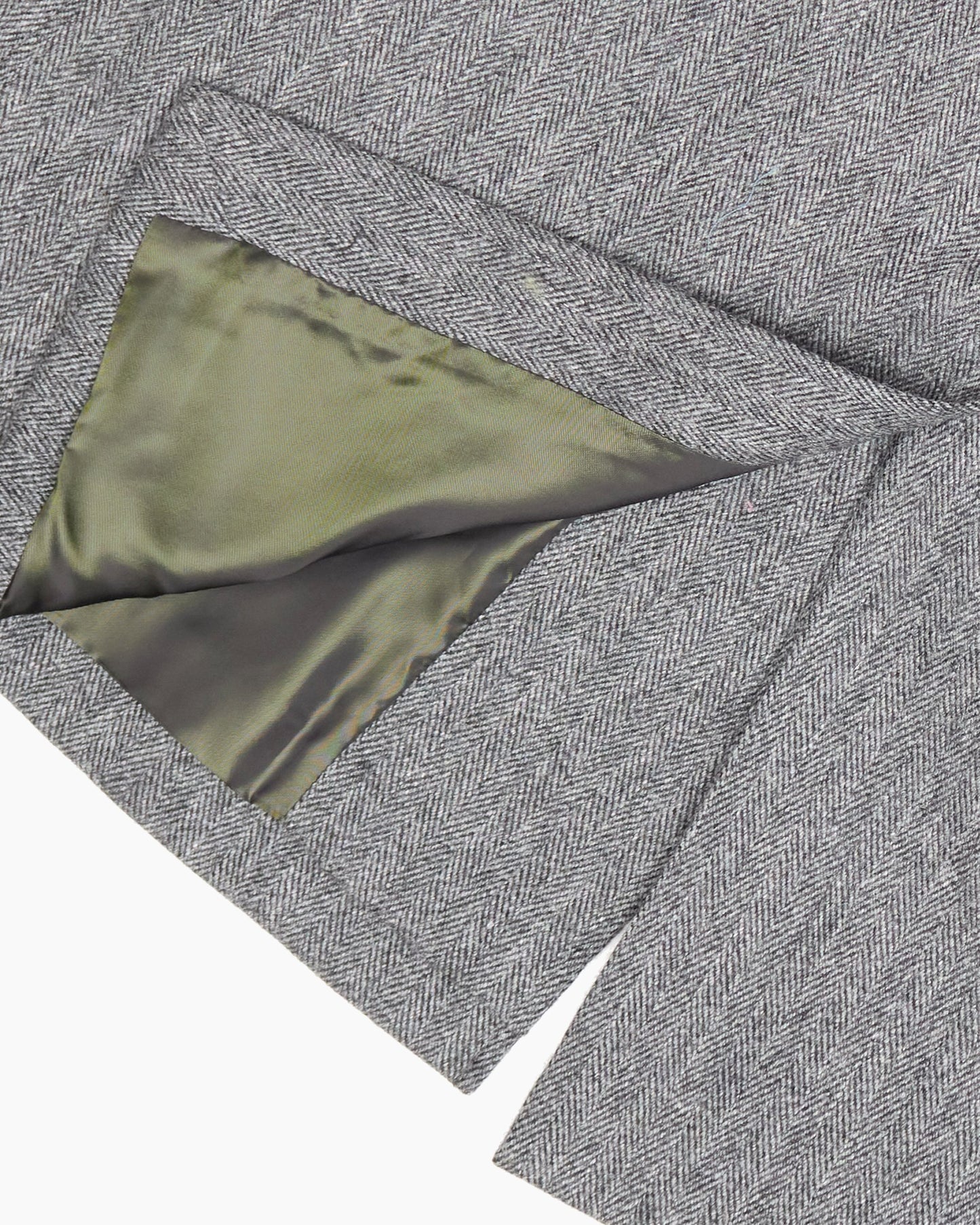Archive Grey Herringbone Overcoat