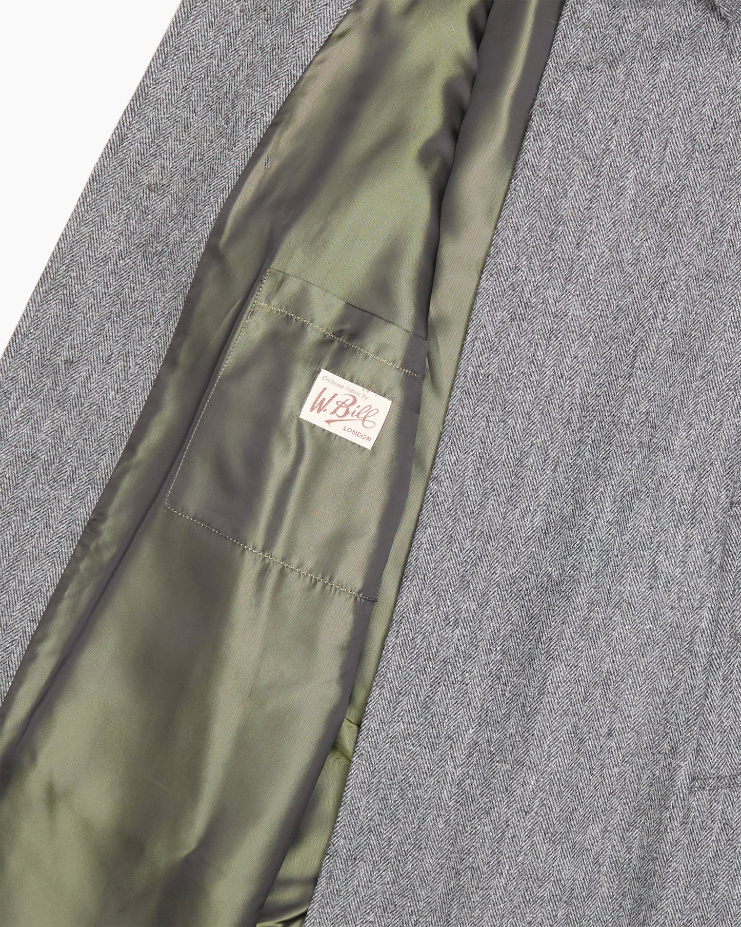 Archive Grey Herringbone Overcoat