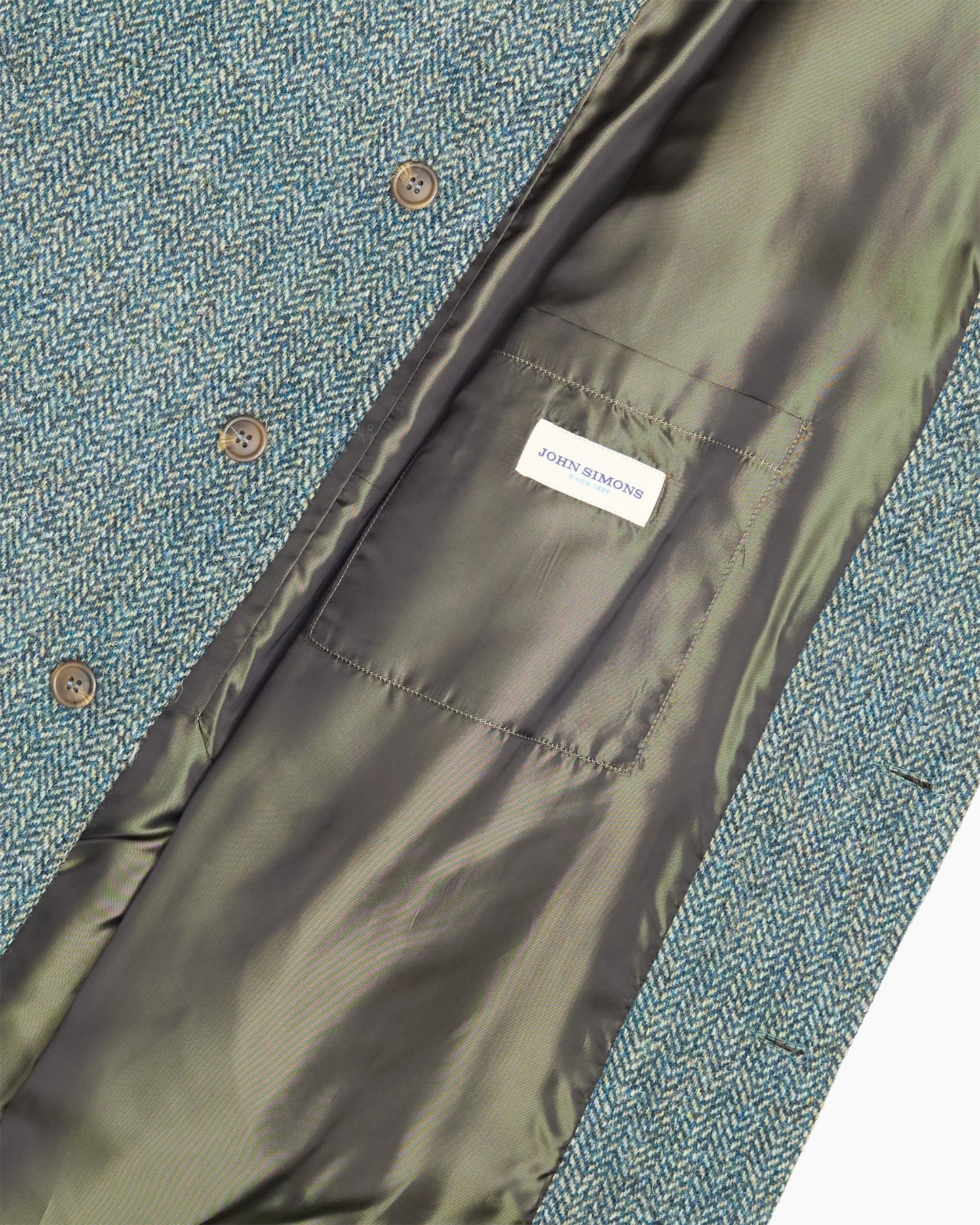 Archive Tonal Blue Herringbone