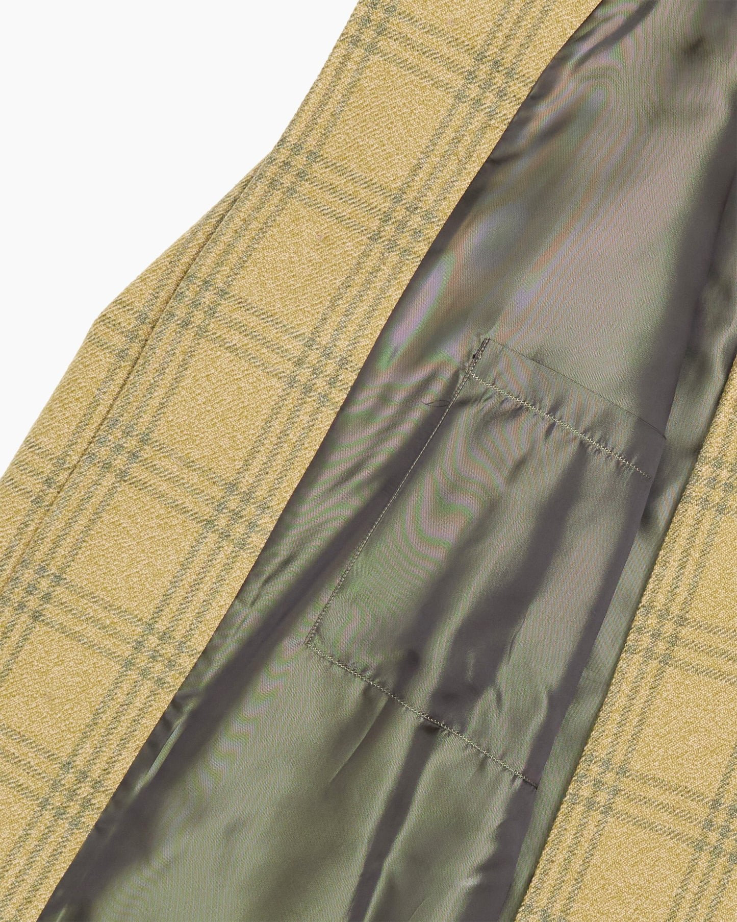 Archive Mustard Overcheck Overcoat