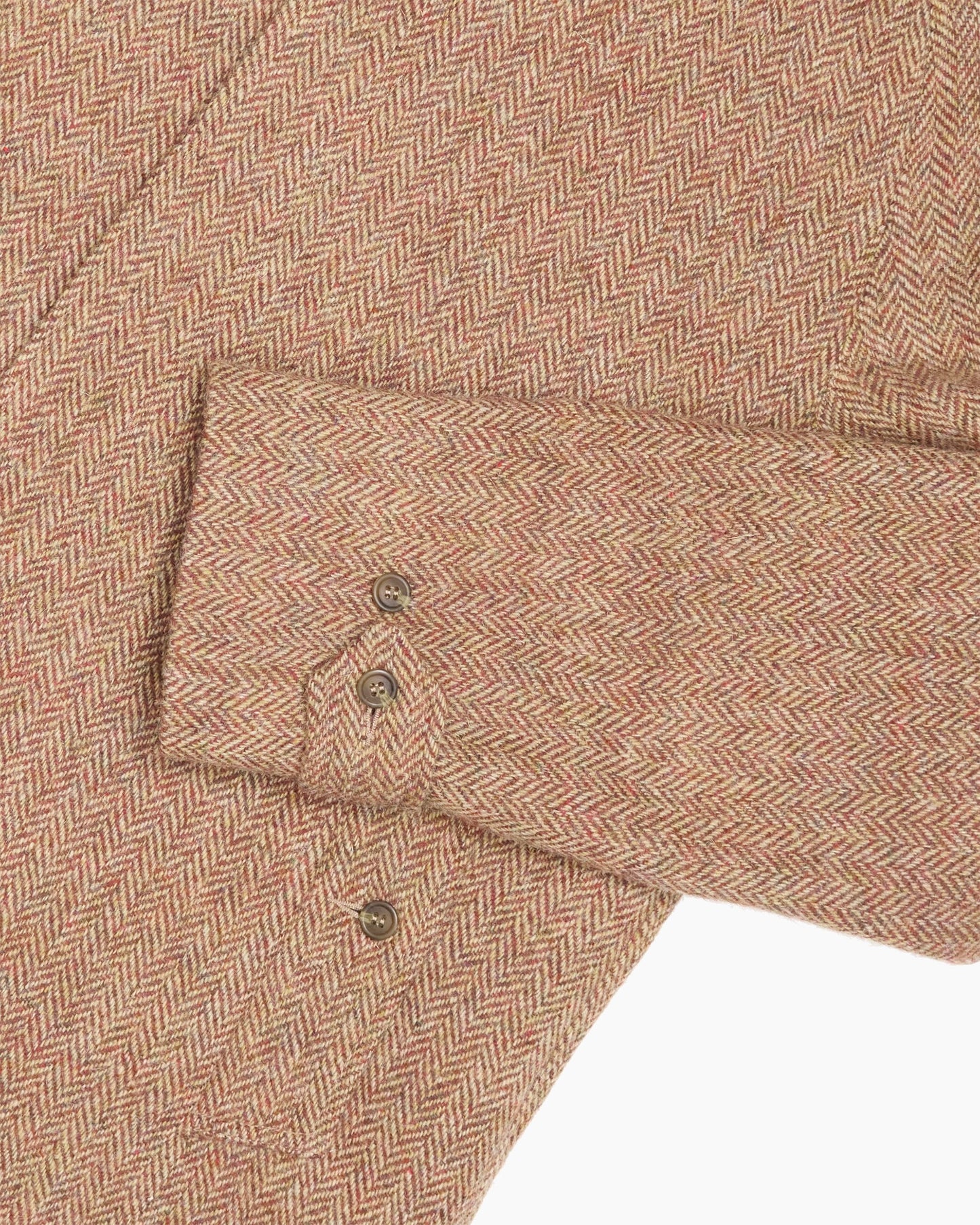 Archive Terracotta Herringbone Overcoat