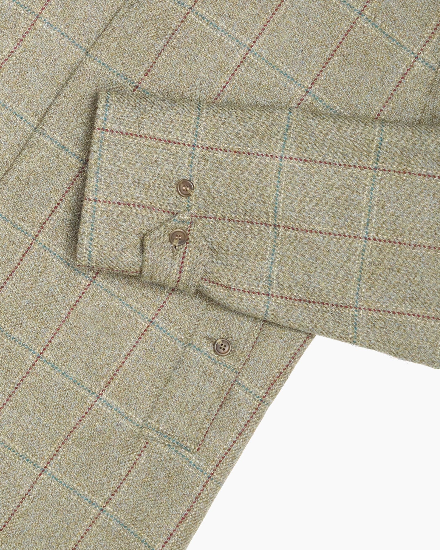 Archive Green Check Overcoat