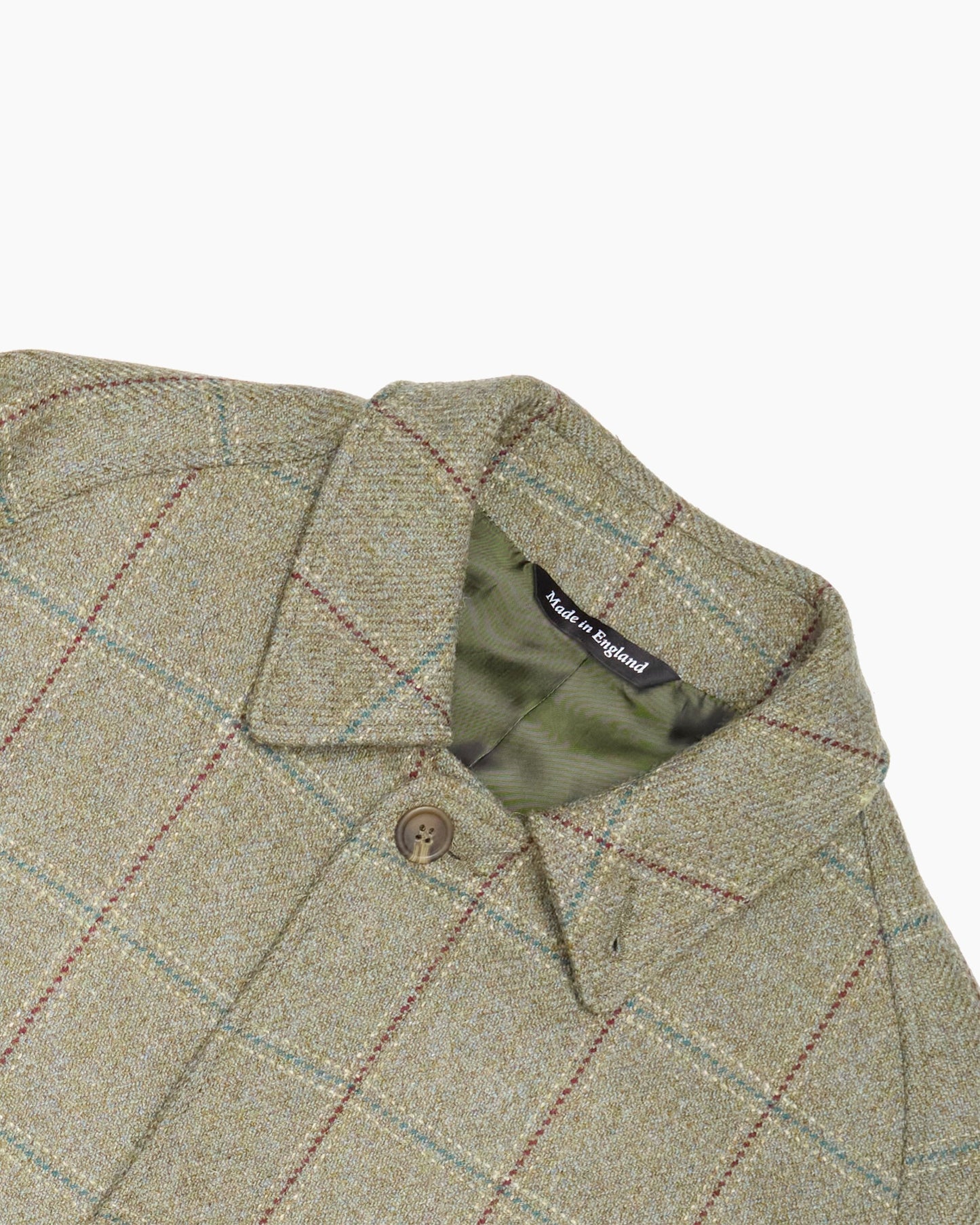 Archive Green Check Overcoat