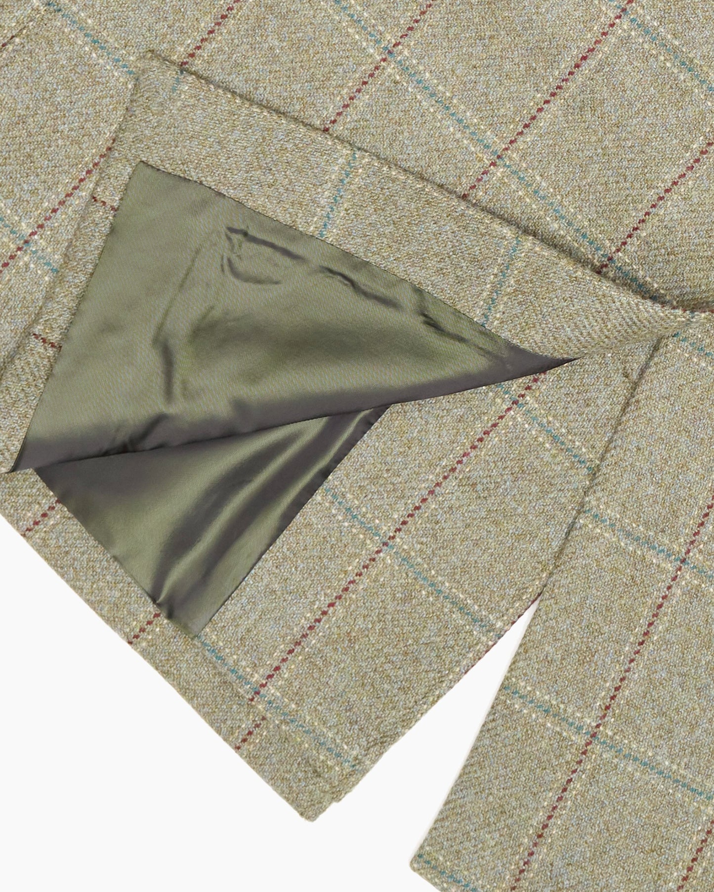 Archive Green Check Overcoat