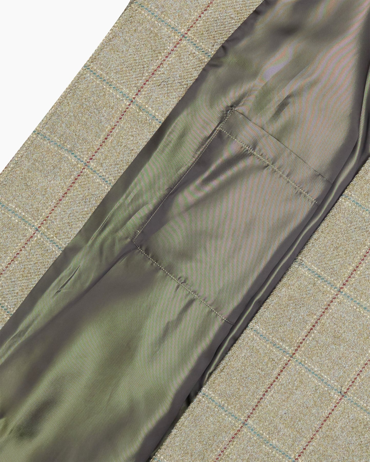 Archive Green Check Overcoat