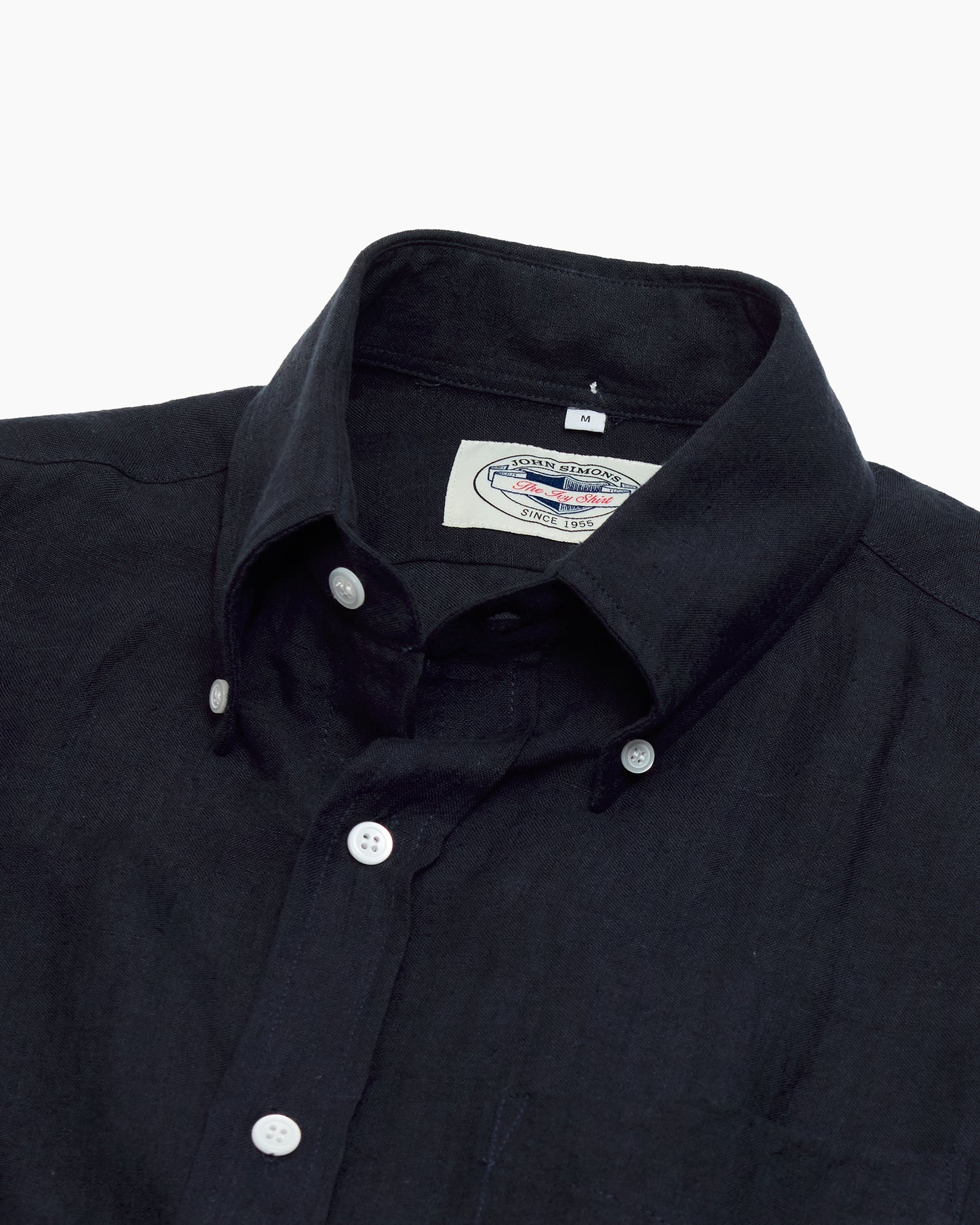 Midnight Navy Japanese Linen Ivy Shirt