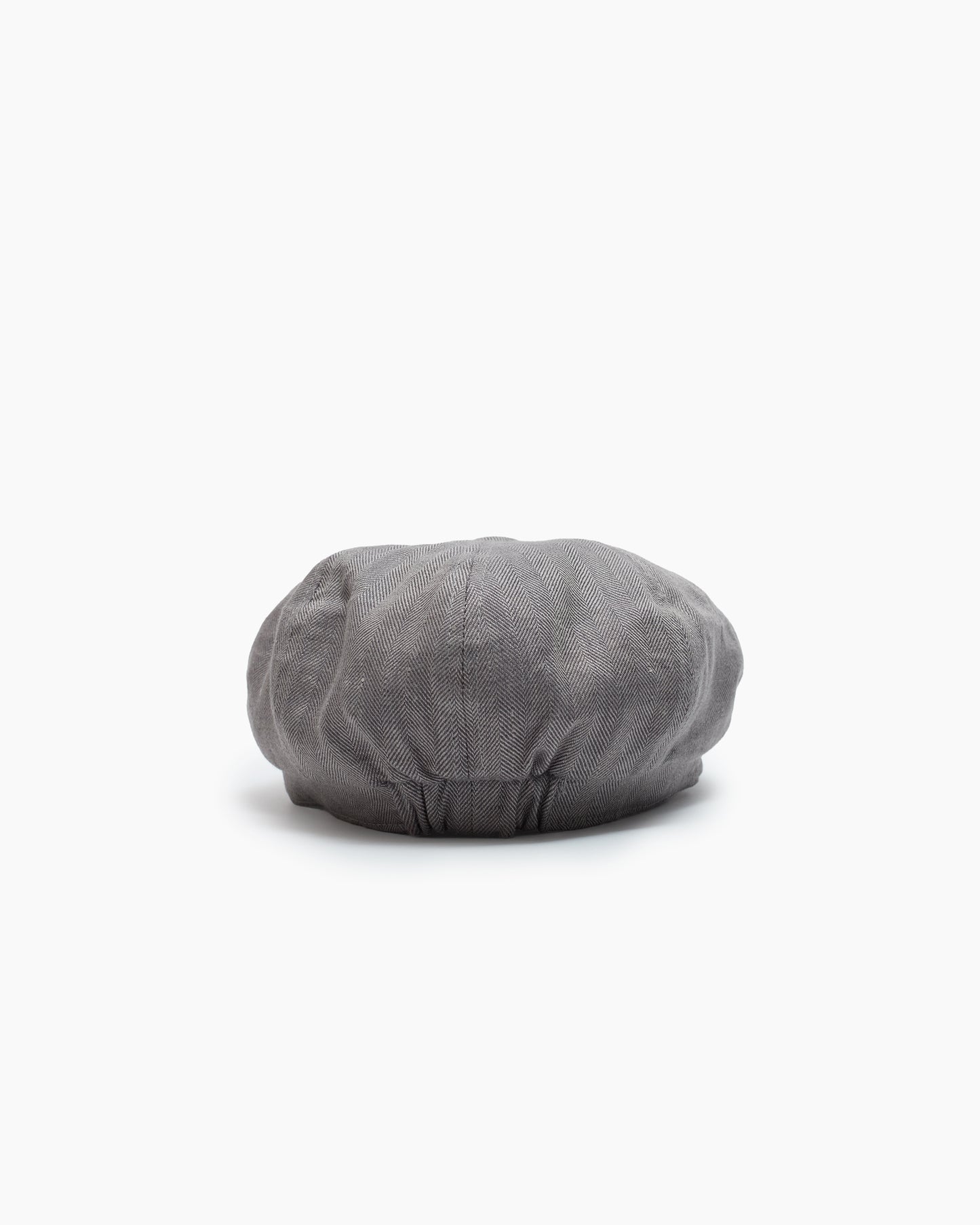 Grey Herringbone Irish Linen Murphy Cap