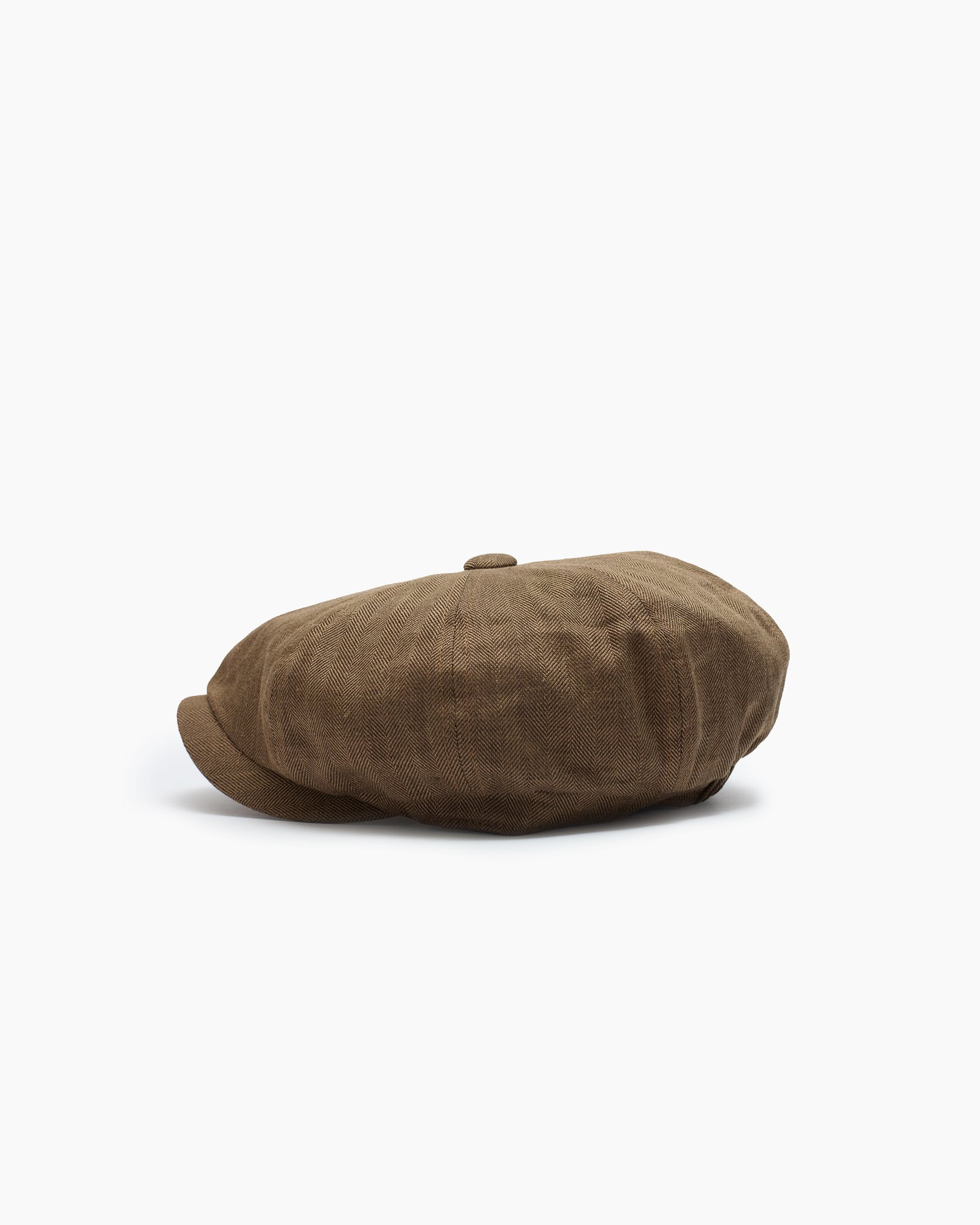 Bark Herringbone Irish Linen Murphy Cap