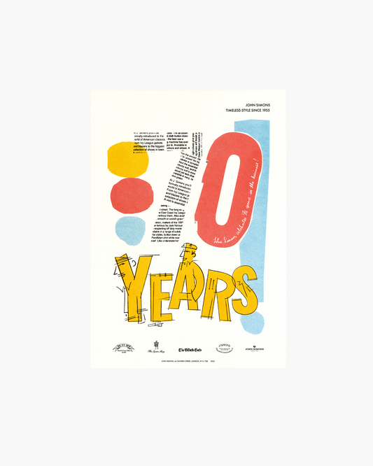 70th Year Anniversary Poster