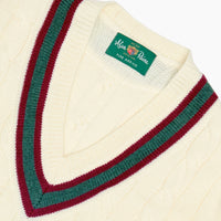 Cream Grafton Cricket Cable Knit Sweater