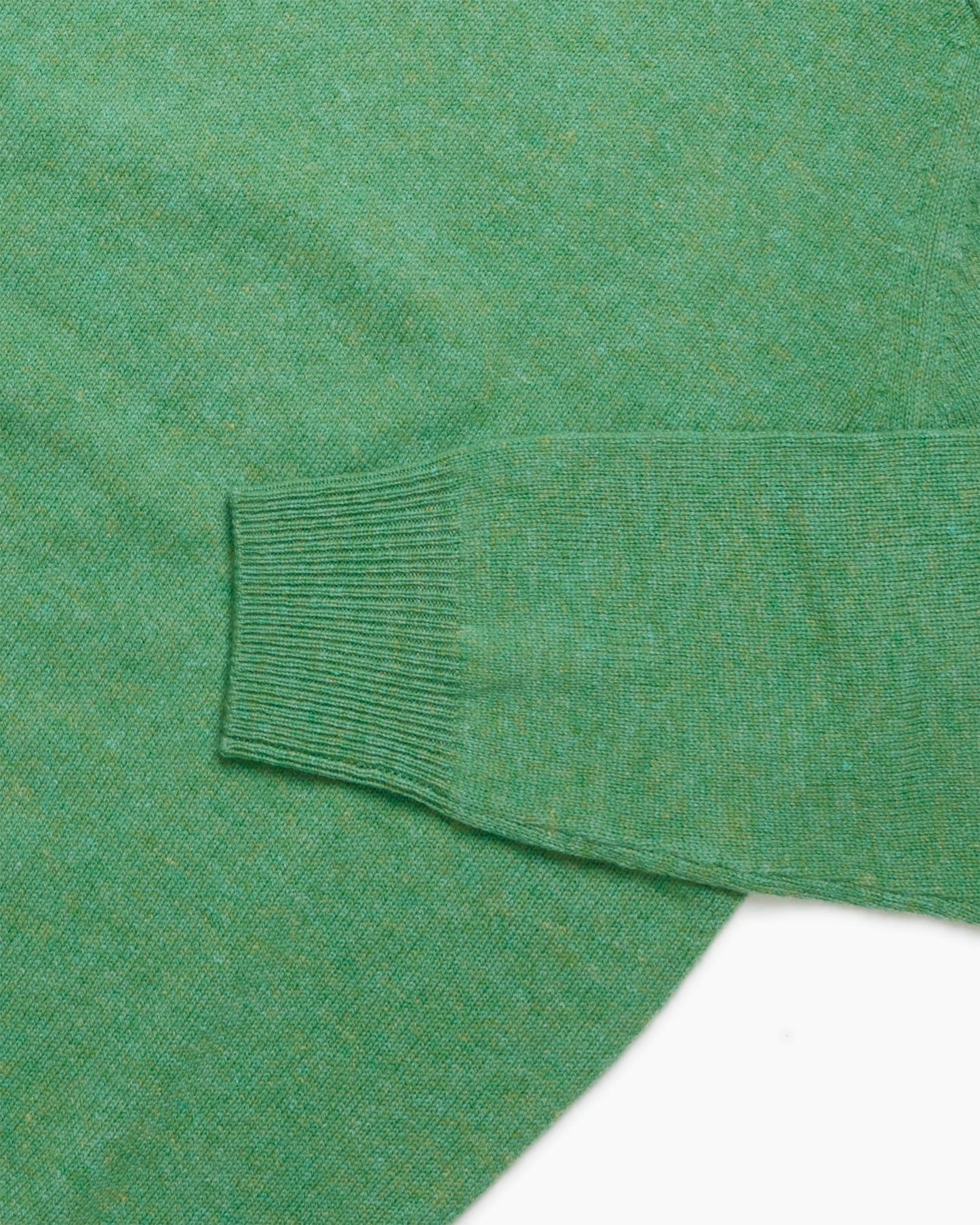 Aquamarine Dorset Lambswool Saddle Shoulder Crew Neck