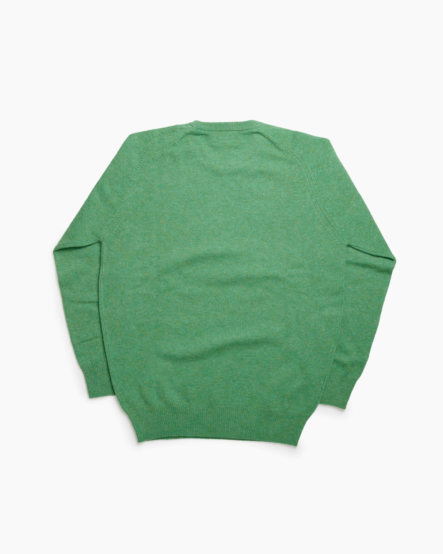 Aquamarine Dorset Lambswool Saddle Shoulder Crew Neck