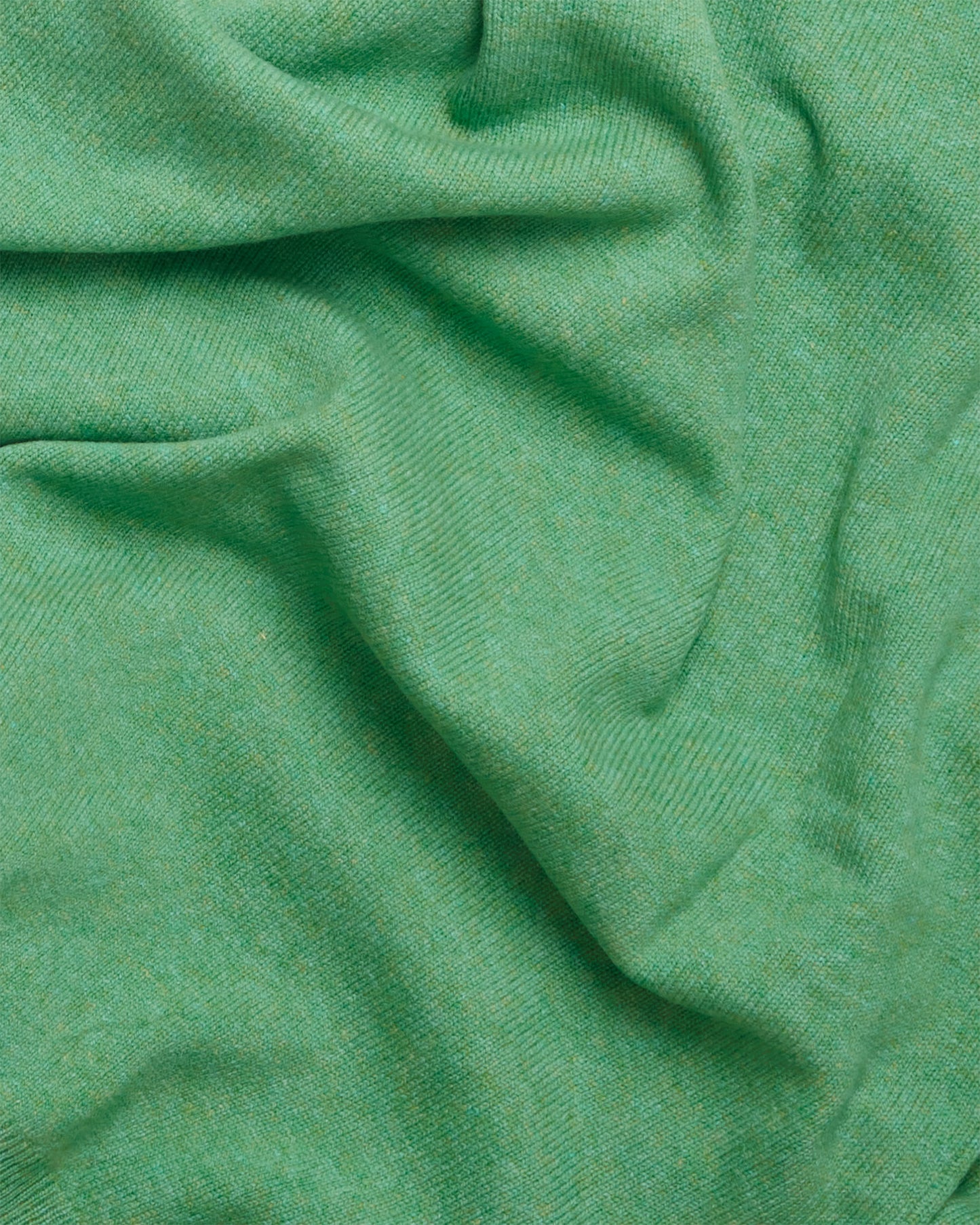Aquamarine Dorset Lambswool Saddle Shoulder Crew Neck