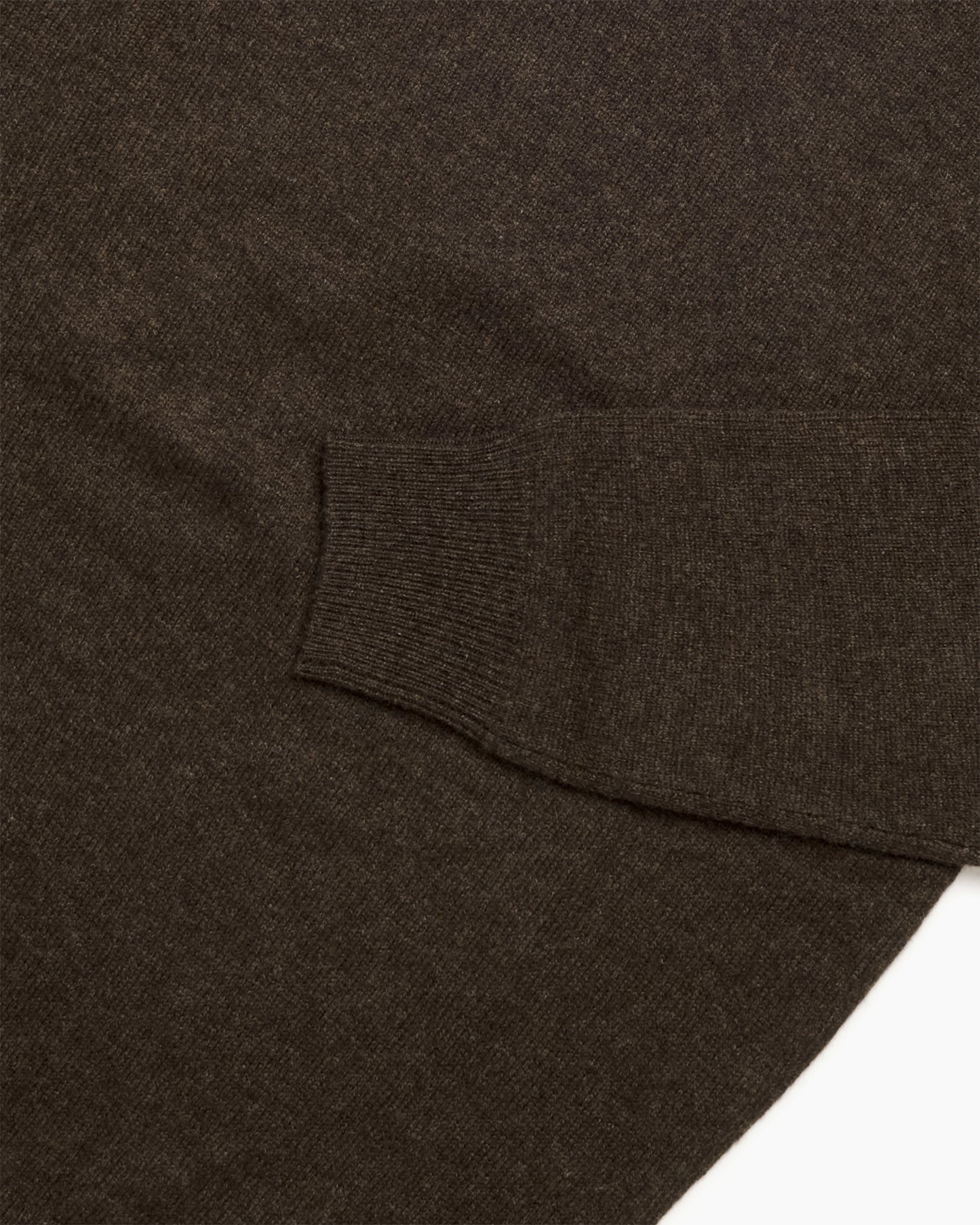 Cocoa Dorset Lambswool Saddle Shoulder Crew Neck
