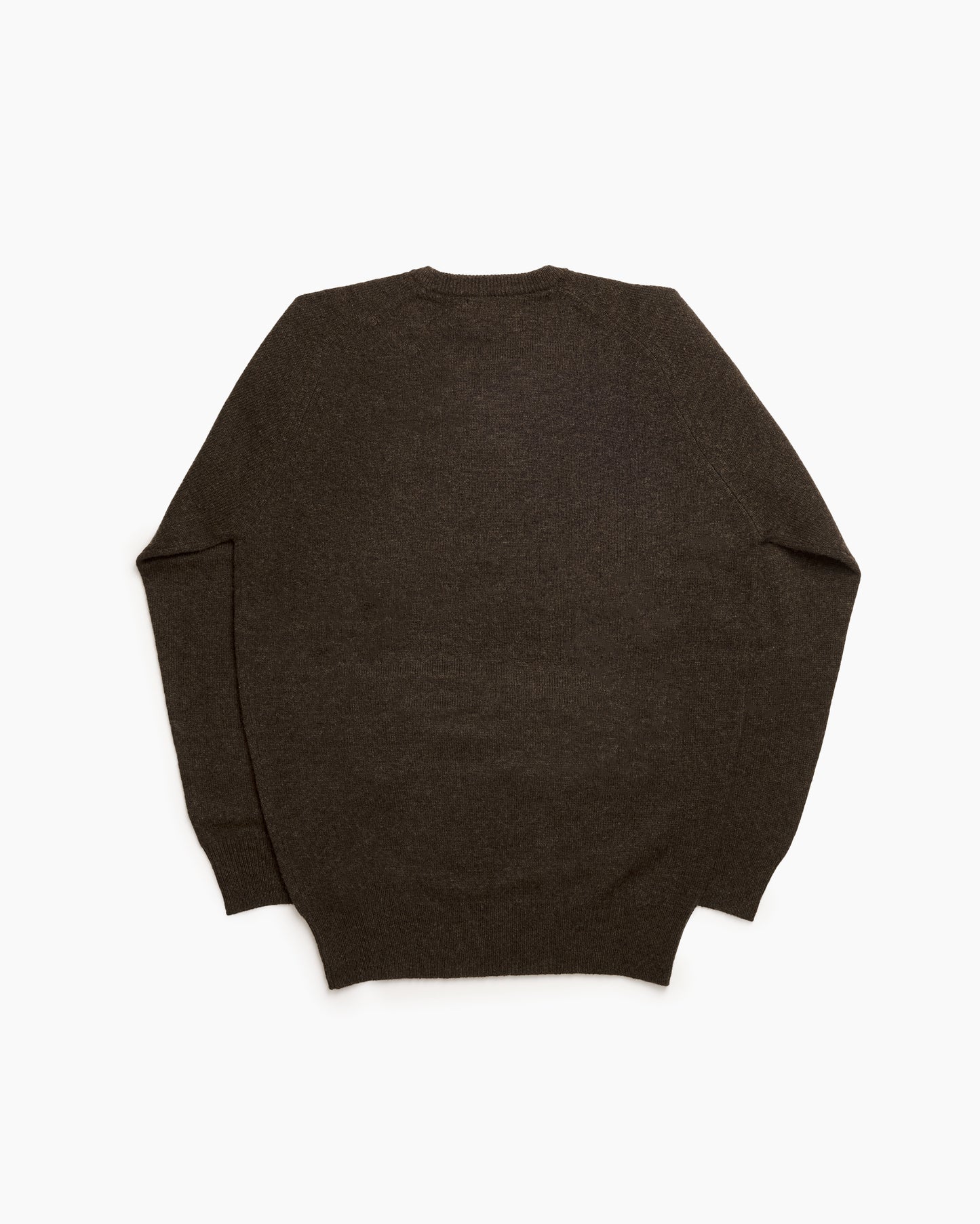 Cocoa Dorset Lambswool Saddle Shoulder Crew Neck