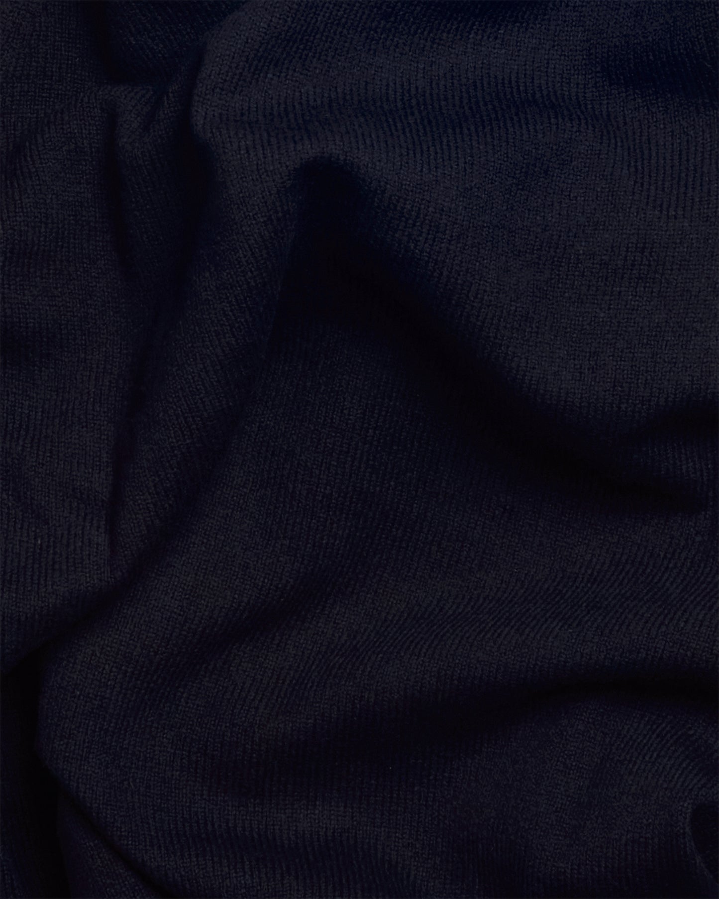 Navy Dorset Lambswool Saddle Shoulder Crew Neck