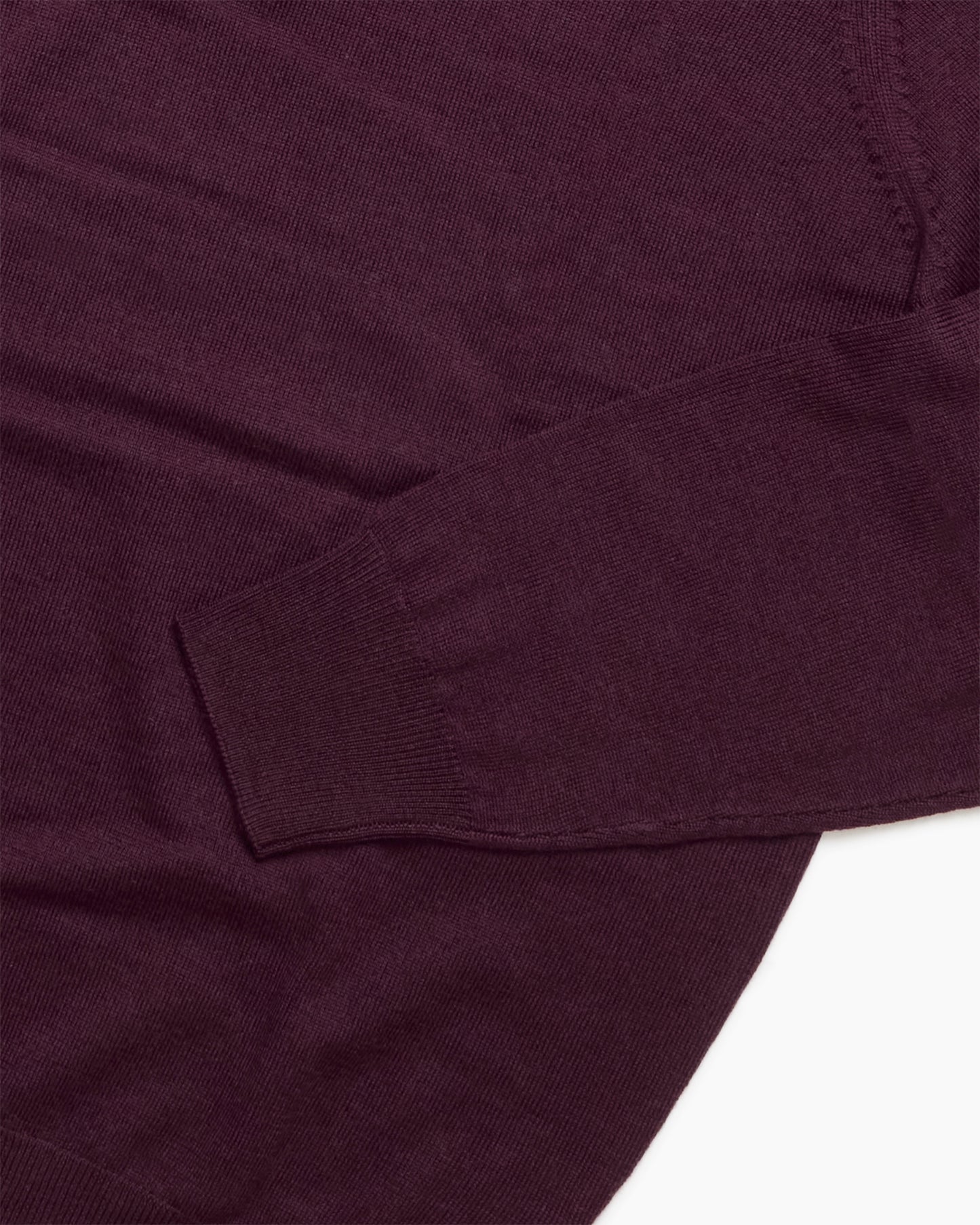 Black Grape Merino Wool Hindhead Polo Knit