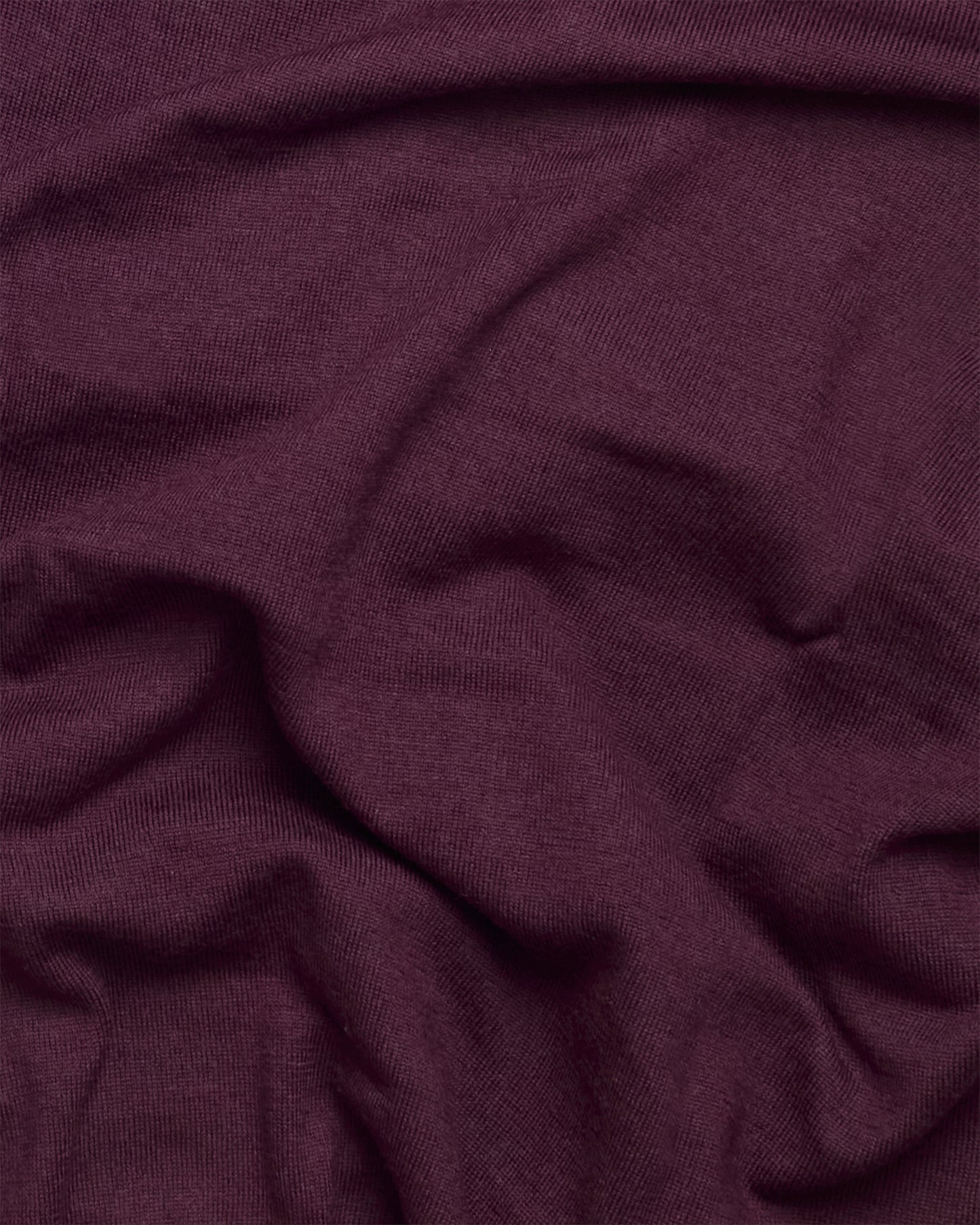 Black Grape Merino Wool Hindhead Polo Knit