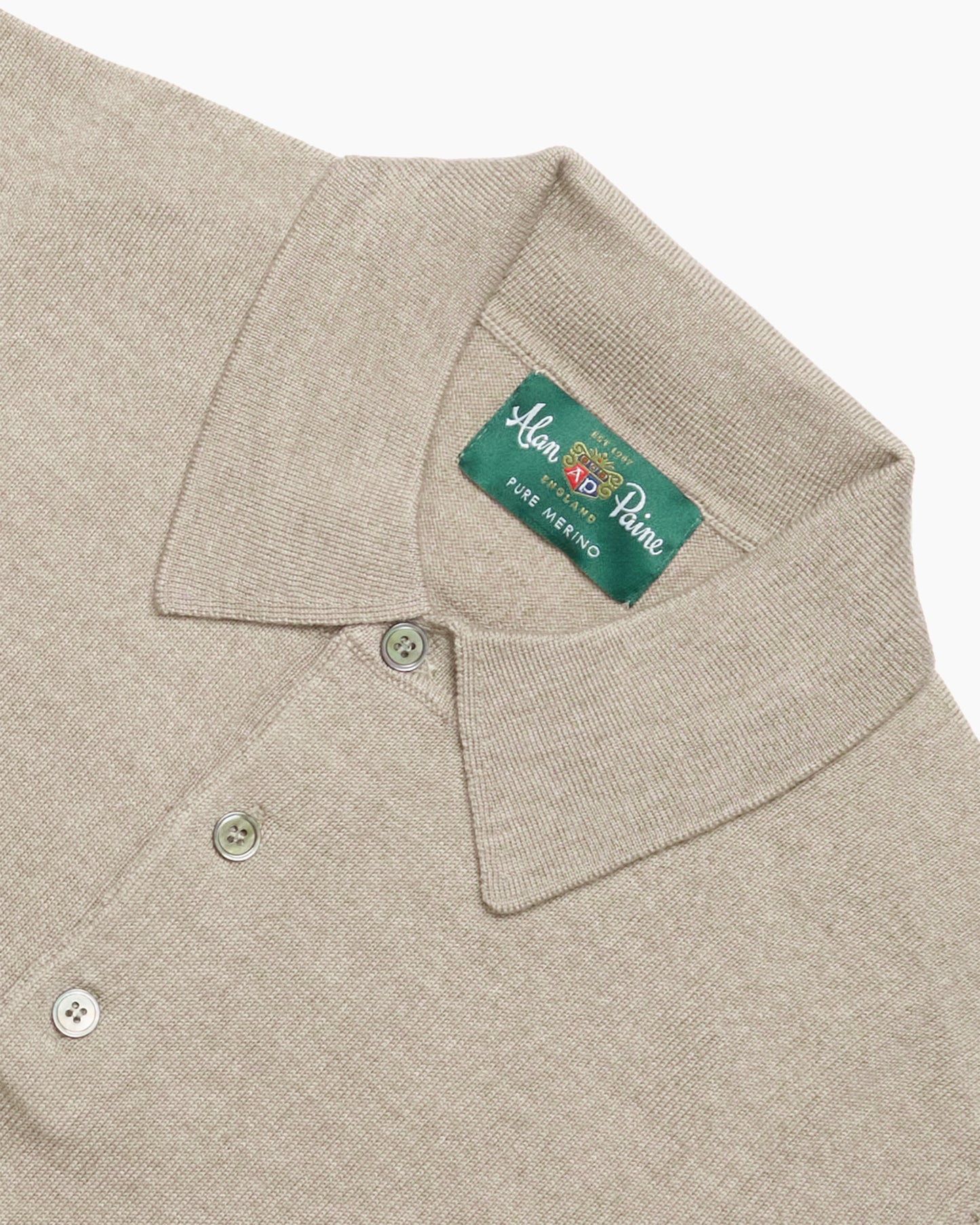 Cobble Wool Hindhead Polo Knit