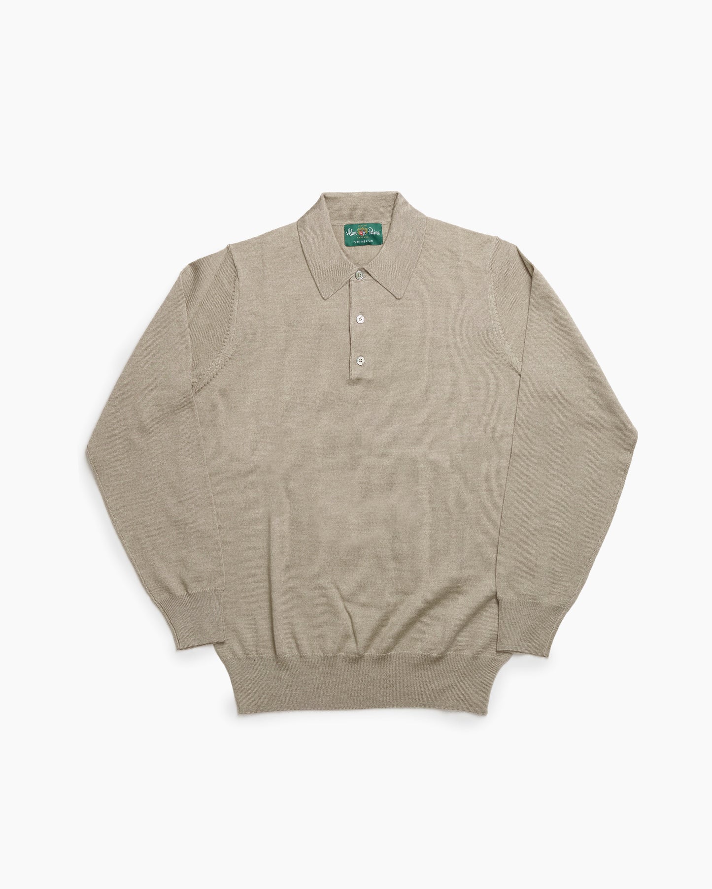 Cobble Wool Hindhead Polo Knit