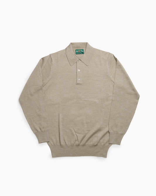 Cobble Wool Hindhead Polo Knit