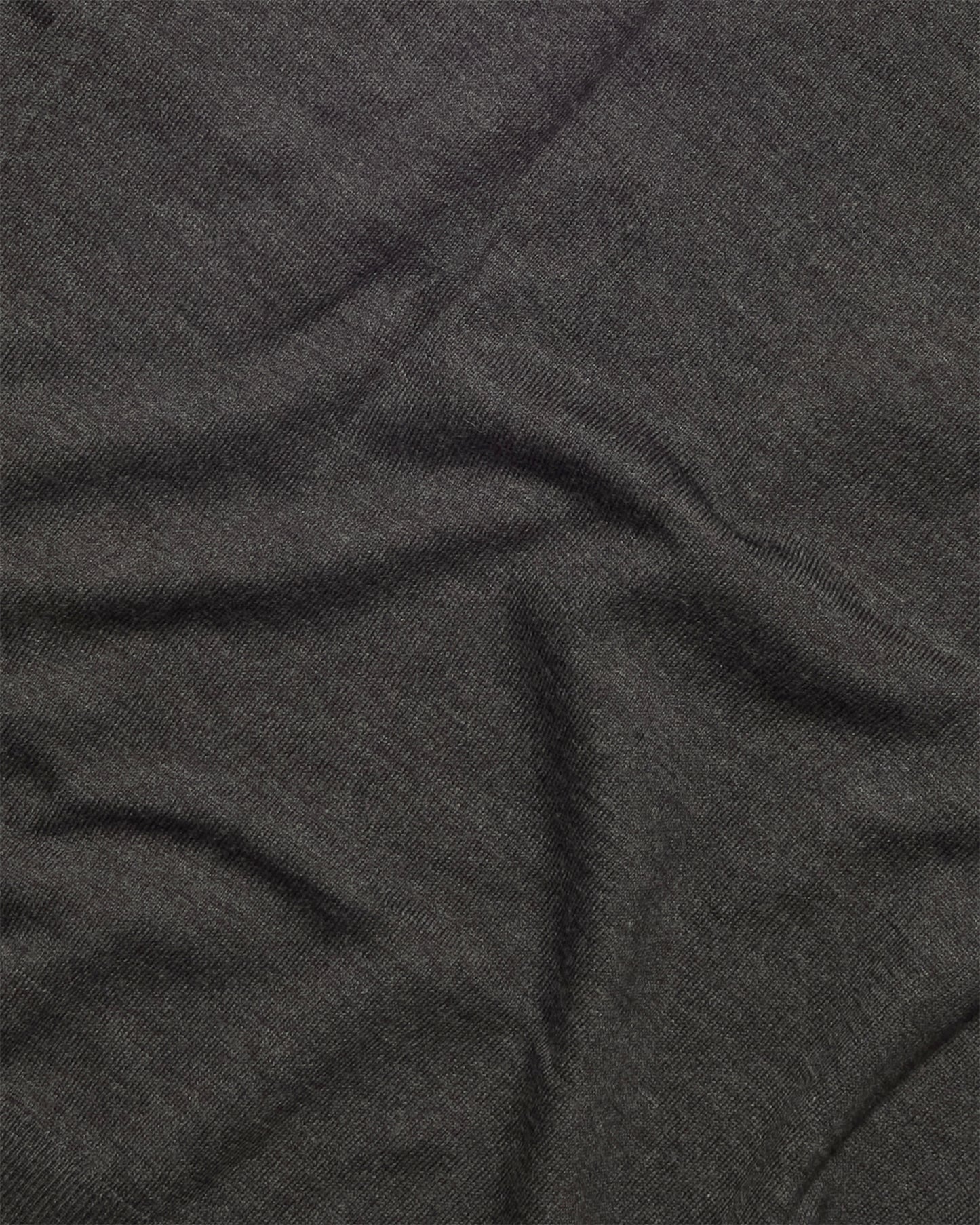 Dark Brown Wool Hindhead Polo Knit