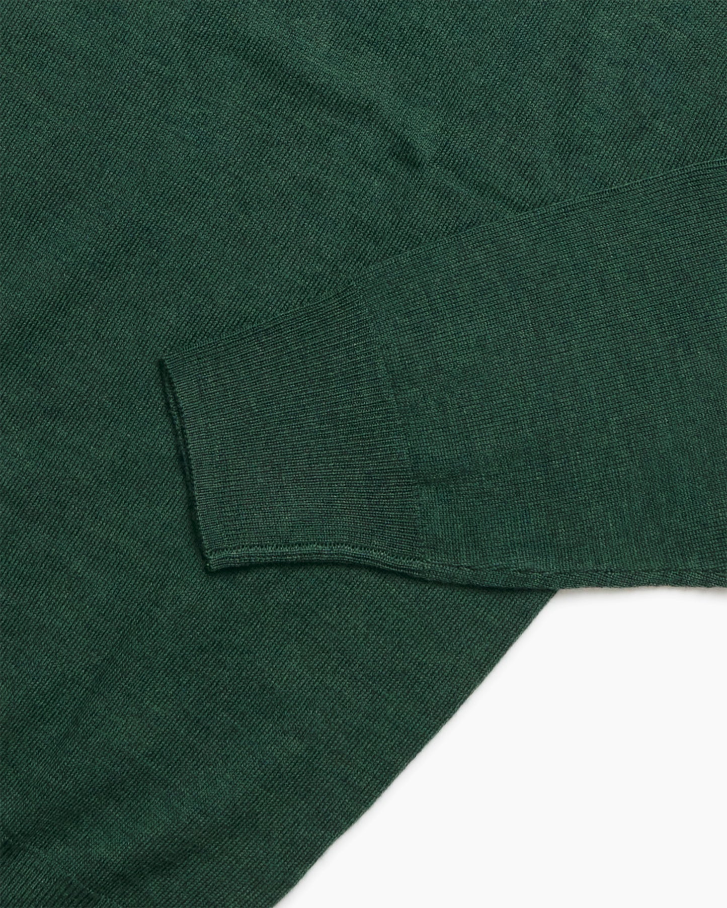 Hunter Green Wool Hindhead Polo Knit