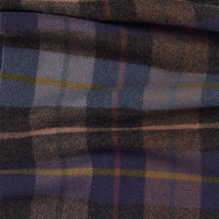 Indigo Firbeck Wool Plaid Scarf