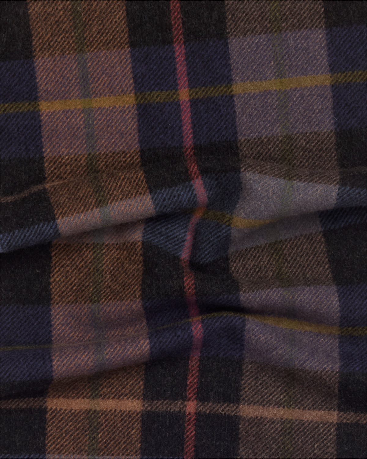 Indigo Mandally Cashmere Plaid Scarf