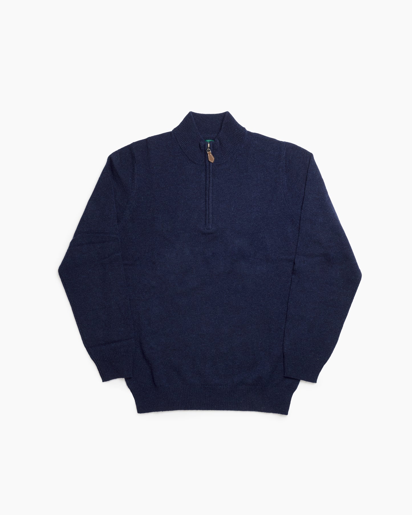 Indigo Sutherland Lambswool Quarter Zip