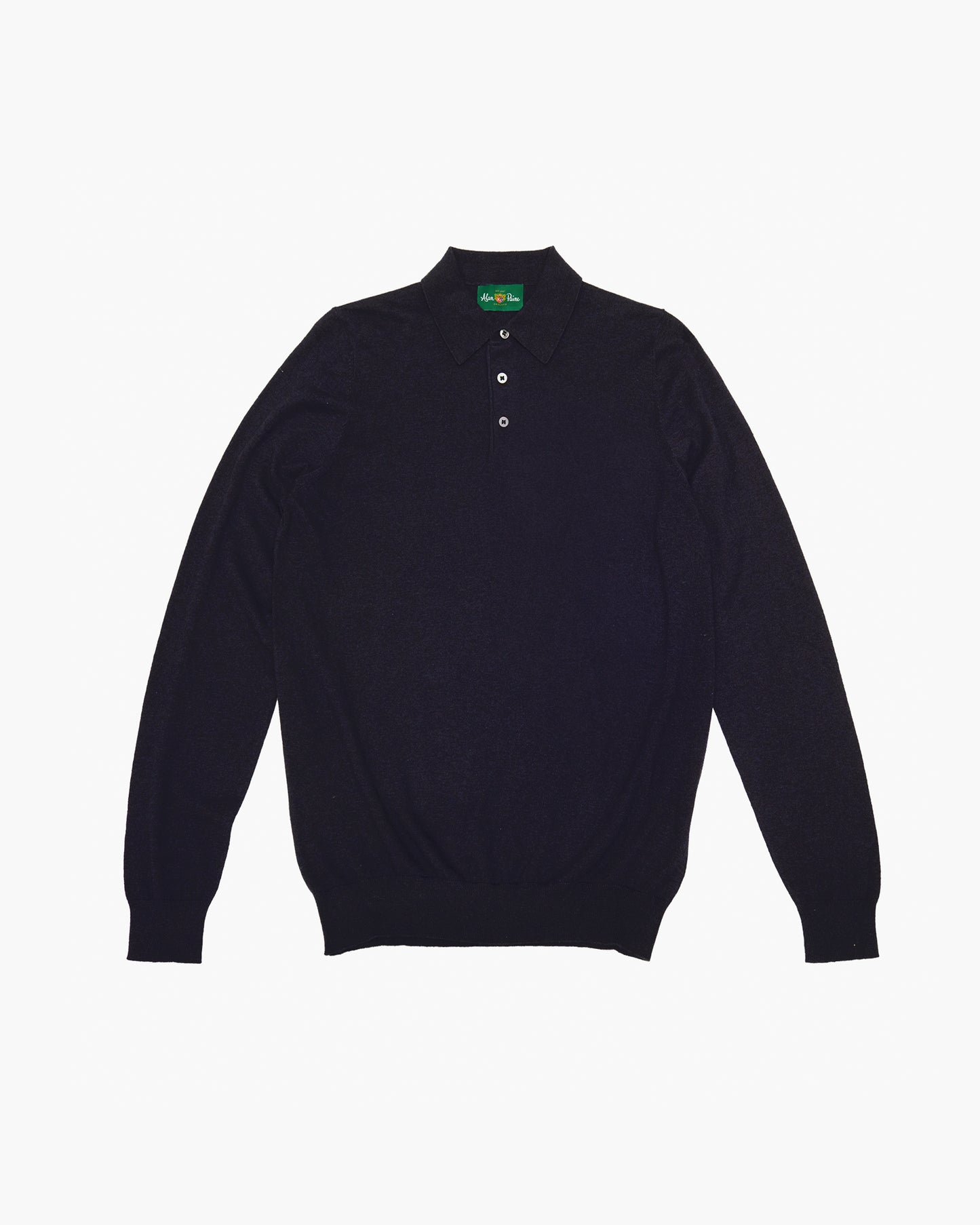 Pentlow Long Sleeve Polo Shirt Navy