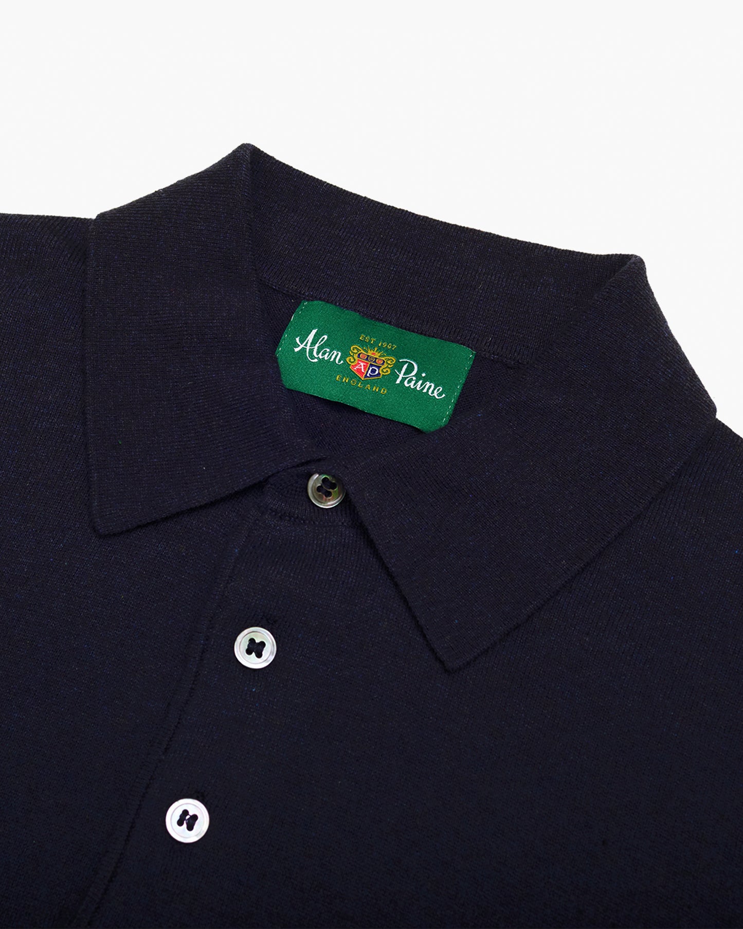 Pentlow Long Sleeve Polo Shirt Navy