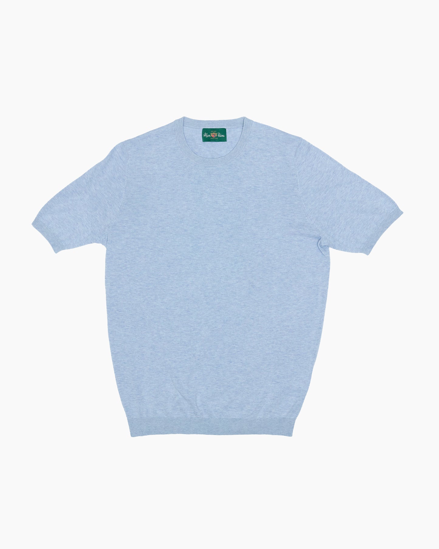 Steel Blue Mix Fairbourne Short Sleeve Crew Neck