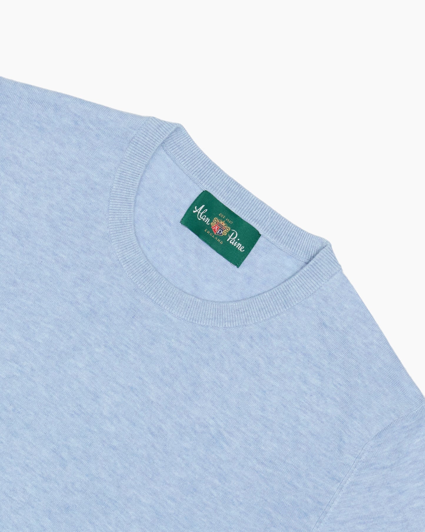 Steel Blue Mix Fairbourne Short Sleeve Crew Neck